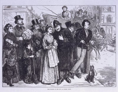 Offentligt vidne om solformørkelsen, London, c1870 af Unbekannt