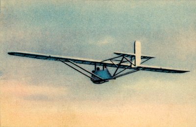 Elev i camoufleret Zögling træningssvævefly, 1932. af Unbekannt