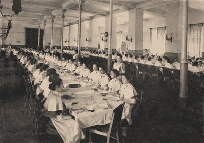 Elever fra Smolny Institute for Noble Maidens i kantinen, 1889 af Unbekannt