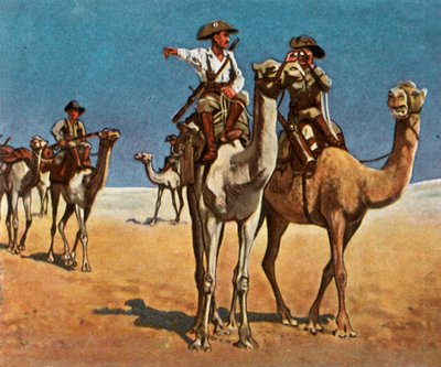 Forfølger Simon-Kobber-Hottentotten i Kalahari-ørkenen, 16. marts 1908, 1936. af Unbekannt