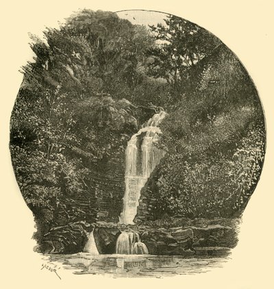 Pyrddin Falls, Vale of Neath, 1898. af Unbekannt