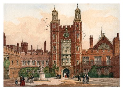 Quadrangle af Eton College, 1880 af Unbekannt