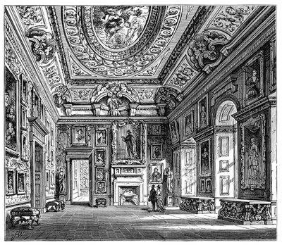 Queen Carolines Drawing Room, Kensington Palace, London, 1900 af Unbekannt