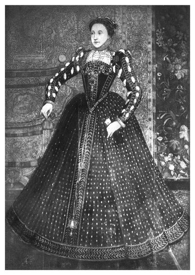 Dronning Elizabeth I, 1500-tallet, 1896 af Unbekannt