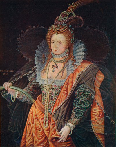 Dronning Elizabeth I, 1500-tallet 1905 af Unbekannt