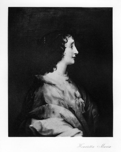 Dronning Henrietta Maria, Queen Consort of England, Skotland og Irland, 1907 af Unbekannt