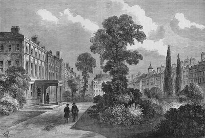 Queen Square, Bloomsbury, London, 1810 1878 af Unbekannt