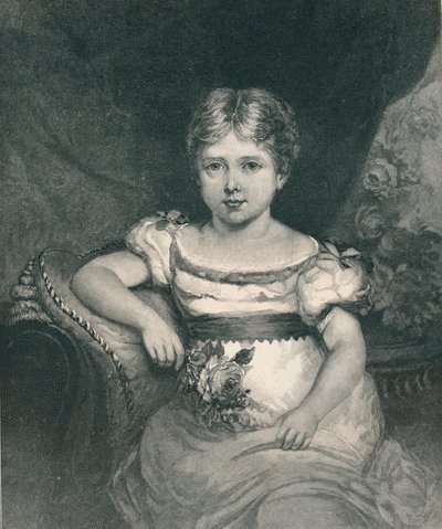 Dronning Victoria 1819-1901 i en alder af seks år, 1894 af Unbekannt