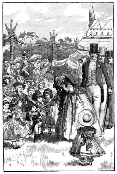 Dronning Victoria og Prins Albert ved en fest, Coburg, Tyskland, ca. 1840