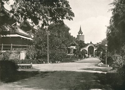 Queens Watch Tower, Palace, Mandalay, 1900. af Unbekannt