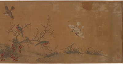 Kaniner, fugle og blomster, 1600-tallet. af Unbekannt