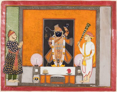 Raja Ram Singh krigsskibe Krishna A Bridge Nathji The Breedgroom, ca. 120. af Unbekannt