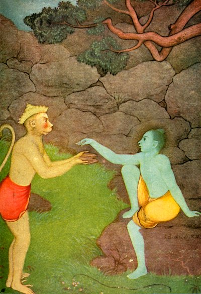 Rama sendet seinen Siegelring an Sita, 1920 von Unbekannt