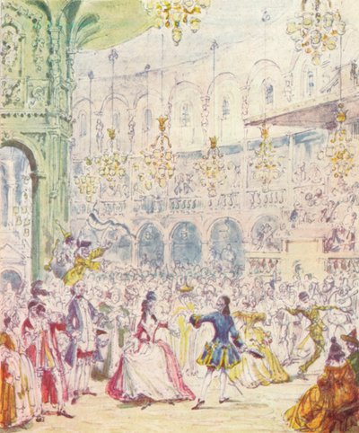 Randulph og Hilda danser i Rotunden ved Ranelagh Gardens, 1842, 1903 af Unbekannt