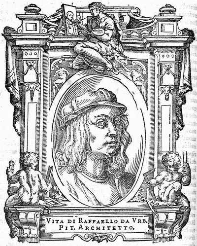 Raphael. Fra: Giorgio Vasari, Livet af de mest fremragende italienske malere, billedhuggere og arkitekter, 1568 af Unbekannt