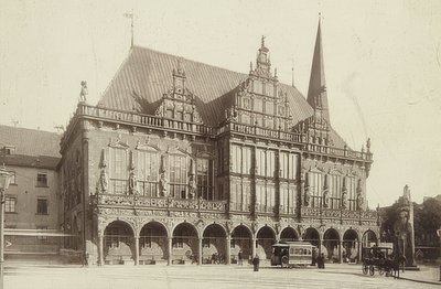 Rådhus i Bremen. Omkring 1900 af Unbekannt