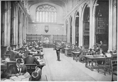 Læsesal, Guildhall Library, City of London, c1903 1903 af Unbekannt