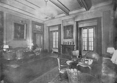 Receptionslokale for besøg af kong Victor Emmanuel III og dronning Elena af Italien i Cairo, c1933. af Unbekannt