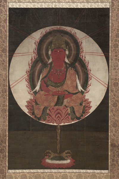 Rød Amida, 1300-tallet. af Unbekannt