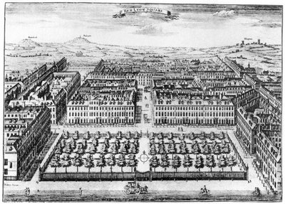 Red Lion Square, London, 1700-tallet 1907 af Unbekannt