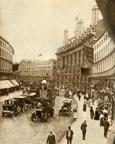Regent Street, London, 1912, 1935. af Unbekannt