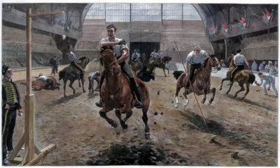Øver til Royal Military Tournament i Agricultural Hall, Islington, London, 1886 af Unbekannt