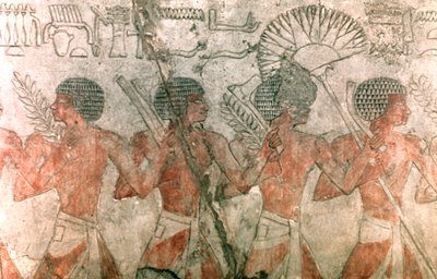 Relief med soldater, Hatshepsut-templet af Unbekannt