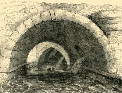 Rester af Old Holborn Bridge, c1872. af Unbekannt