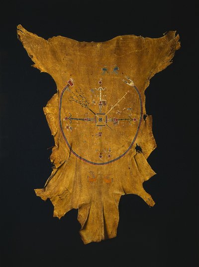 Replika af en Drypainting Iikaah efter et drypainting af Tsi-tcaci, slutningen af 1800-tallet-begyndelsen af 1900-tallet. af Unbekannt