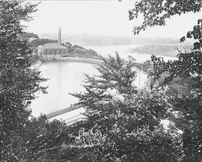 Reservoir, Eden Park, Cincinnati, Ohio, USA, c1900. af Unbekannt