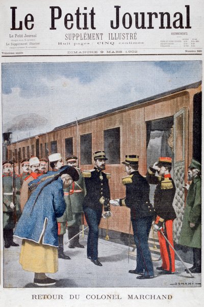 Oberst Marchands tilbagevenden til Kina, 1902 af Unbekannt