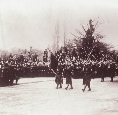 Belgiernes tilbagevenden til Liége, Belgien, c1914-c1918 af Unbekannt