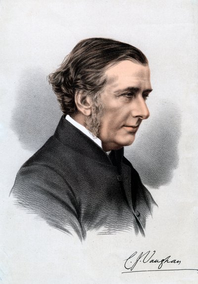 Pastor Charles John Vaughan, Harrow-rektor og dekan af Llandaff, 1800-tallet af Unbekannt