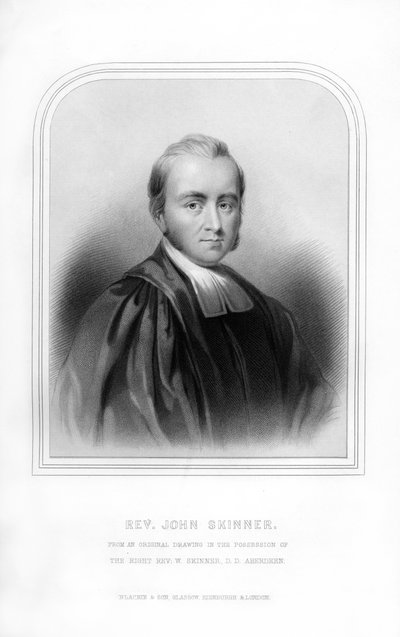 Pastor John Skinner, skotsk historiker og sangskriver, 1870 af Unbekannt