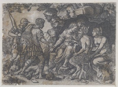 Omvendt kopi af Thetis og Chiron, 1546. af Unbekannt