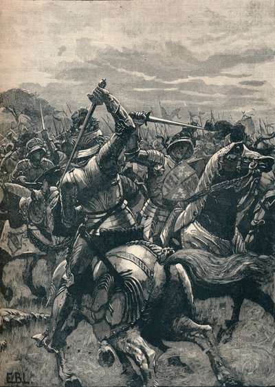 Richard III i slaget ved Bosworth, 1485 1905 af Unbekannt