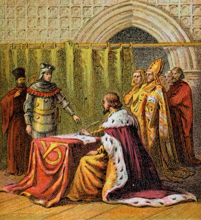 Richard II abdicerer, 1399, c1850 af Unbekannt