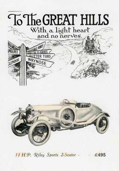 Riley MPH 2-sæders sport, c1920