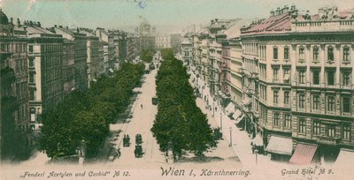 Ringstraße Kärntner Ring, Wien von Unbekannt