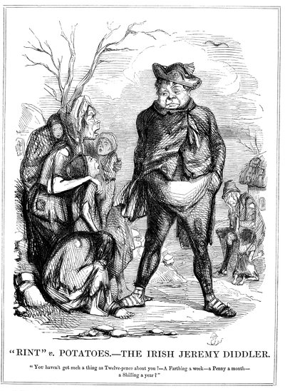 Rint v Potatoes - Den irske Jeremy Diddler, 1845 af Unbekannt