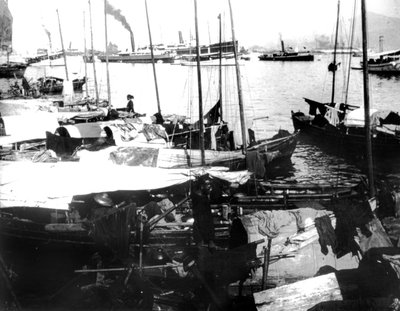 River Boats, Saigon, 1900 af Unbekannt