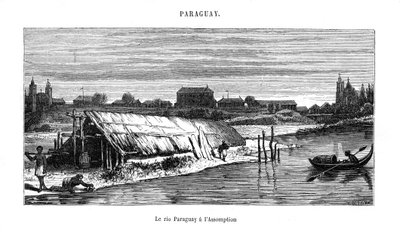 Floden Paraguay, Sydamerika, 1800-tallet af Unbekannt