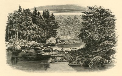 River Scene, Langdale, c1890. af Unbekannt