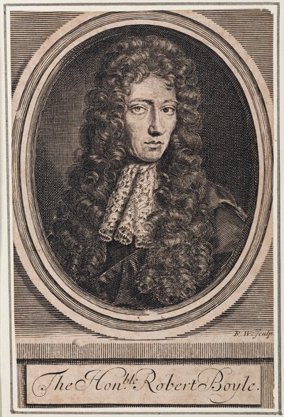 Robert Boyle, irsk fysiker og kemiker, c 1680 af Unbekannt