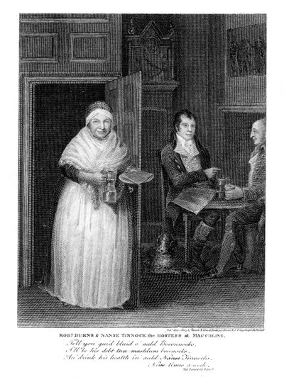 Robert Burns 1759-1796, skotsk digter, 1805 af Unbekannt