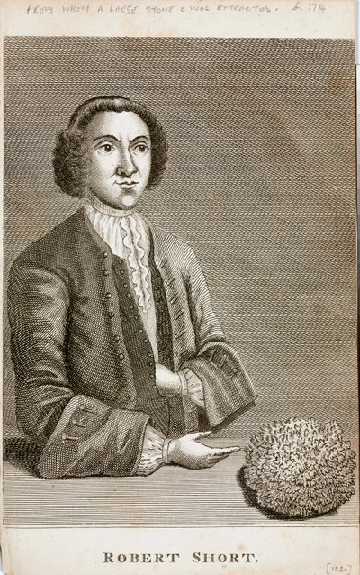 Robert Short, medicinsk nysgerrighed, ca. 1750