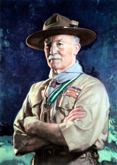 Robert Stephenson Smyth Baden-Powell, lst Viscount Baden-Powell, engelsk soldat. af Unbekannt