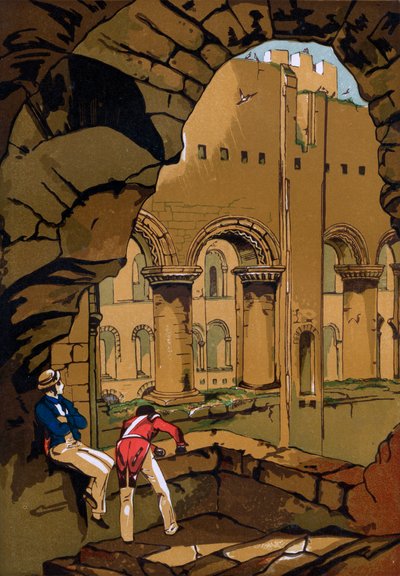 Rochester Castle, Kent, 1800-tallet af Unbekannt