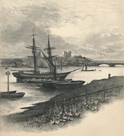 Rochester, fra Strood, 1886 af Unbekannt