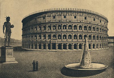 Roma - Imaginær rekonstruktion af Colosseum, 1910 af Unbekannt